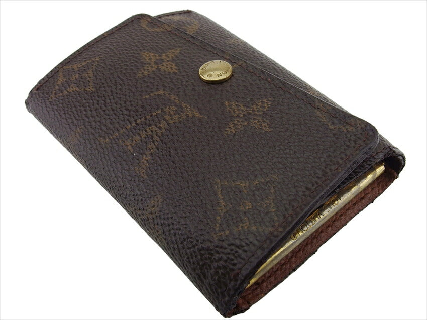 LOUIS VUITTON Key case Key holder M62630 Brown beige gold Multicles6
