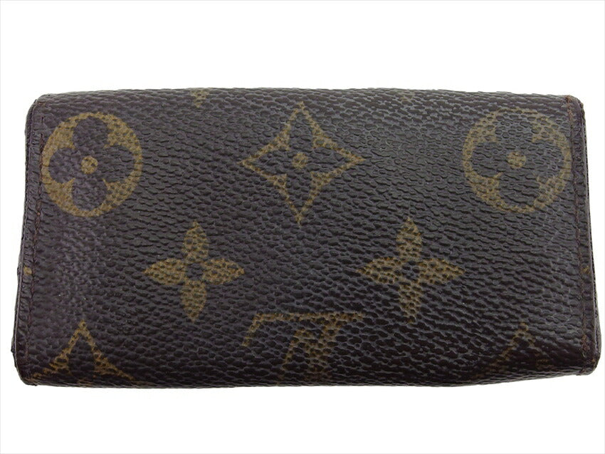 LOUIS VUITTON Key case Key holder M62631 Brown beige gold Multicles4
