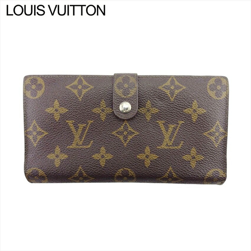 LOUIS VUITTON Long Wallet Purse T61217 Brown beige North America exclusive Continental Clutch