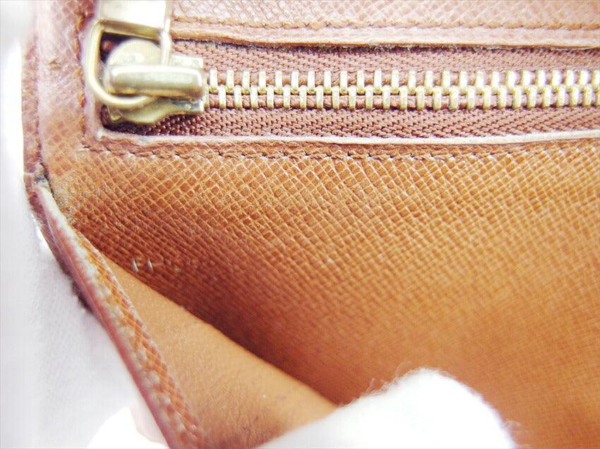 LOUIS VUITTON Long Wallet Purse T61217 Brown beige North America exclusive Continental Clutch
