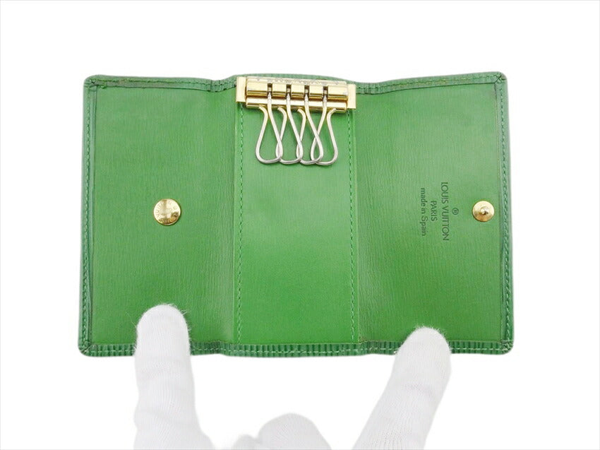 LOUIS VUITTON Key case Key holder M63824 Borneo Green Multicles4