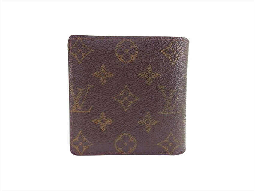 LOUIS VUITTON Bifold Wallet M61665 Brown Porte Billets Cartes CrditMonet