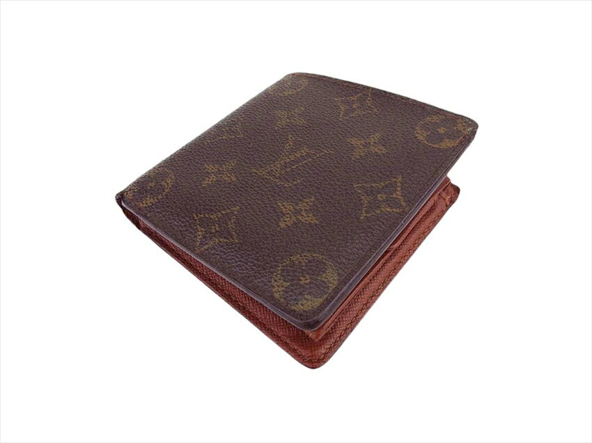 LOUIS VUITTON Bifold Wallet M61665 Brown Porte Billets Cartes CrditMonet
