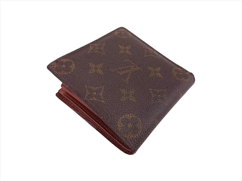LOUIS VUITTON Bifold Wallet M61665 Brown Porte Billets Cartes CrditMonet