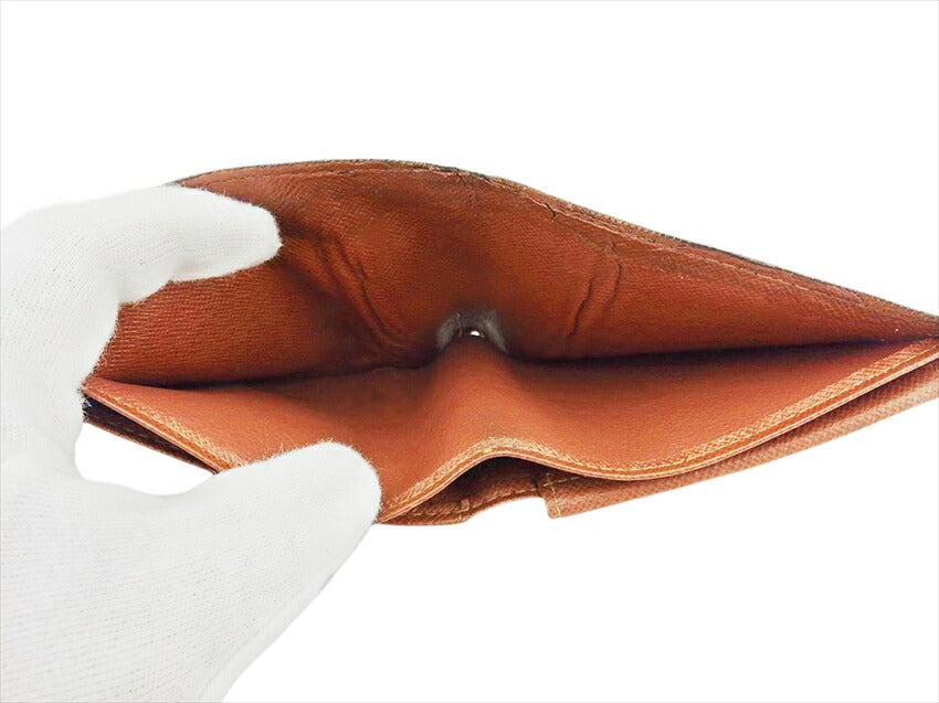 LOUIS VUITTON Bifold Wallet M61665 Brown Porte Billets Cartes CrditMonet