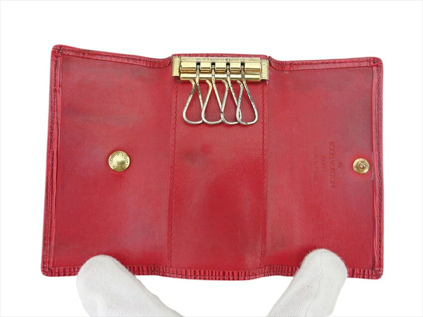 LOUIS VUITTON Key case Key holder Rouge (Red) Multicles4