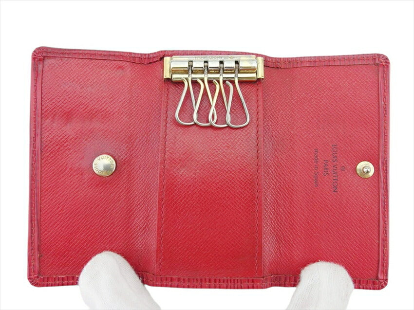 LOUIS VUITTON Key case Key holder M63827 Castilian red Multicles4