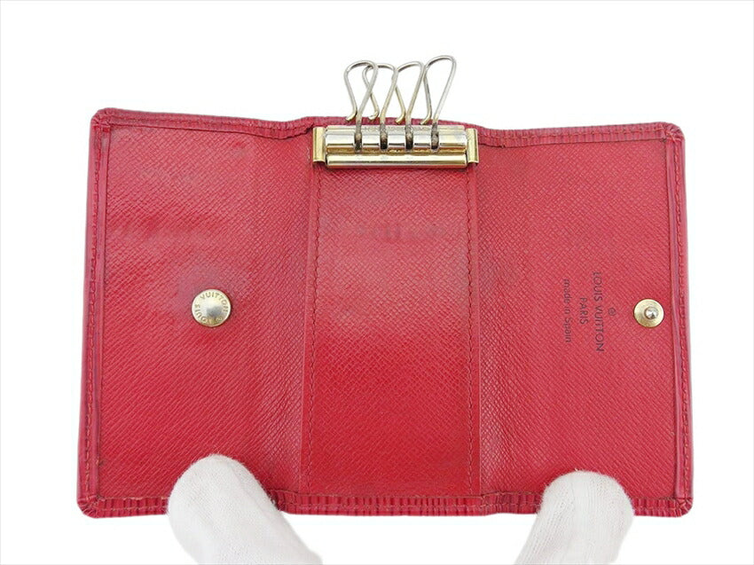 LOUIS VUITTON Key case Key holder M63827 Castilian red Multicles4