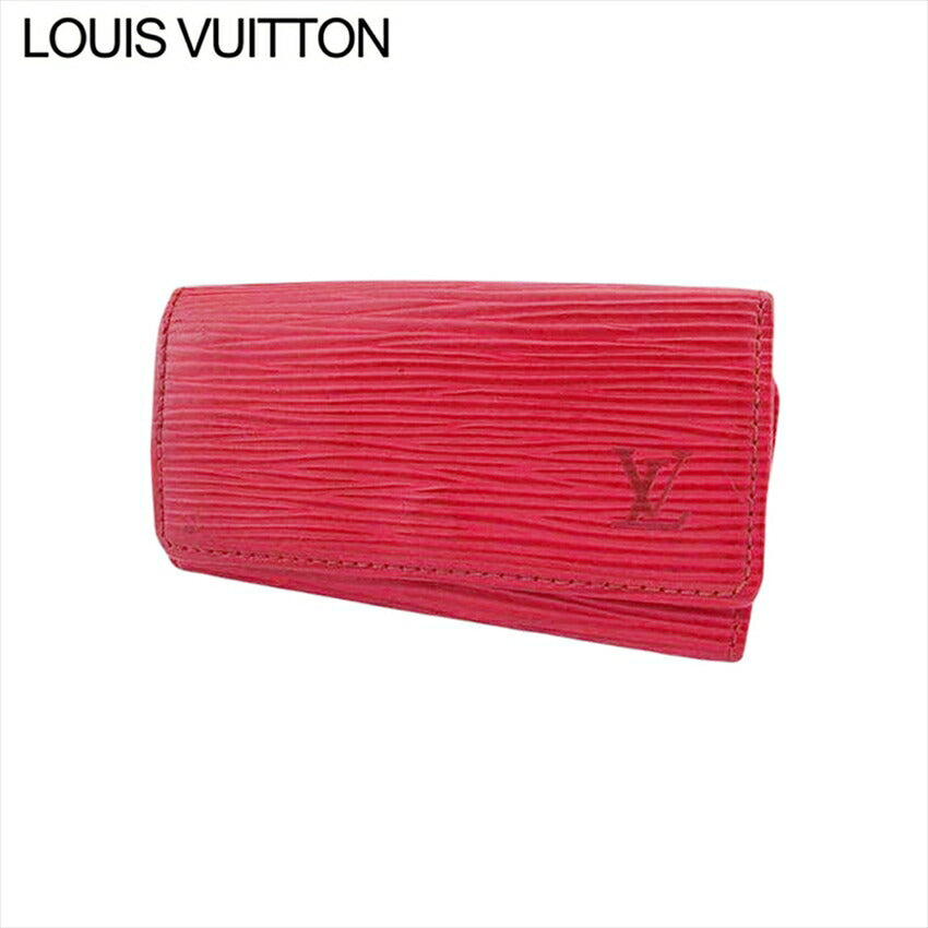 LOUIS VUITTON Key case Key holder M63827 Red x Gold