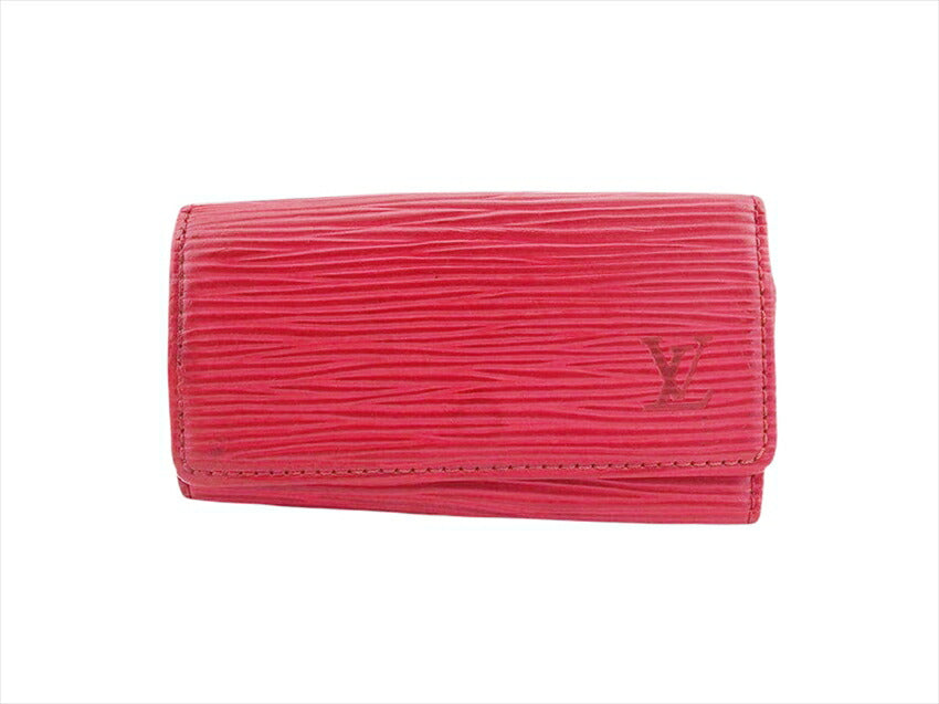 LOUIS VUITTON Key case Key holder M63827 Red x Gold