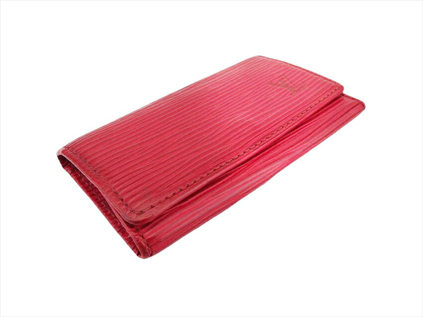 LOUIS VUITTON Key case Key holder M63827 Red x Gold
