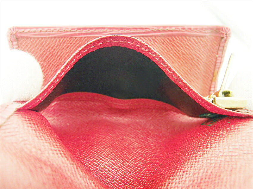 LOUIS VUITTON Key case Key holder M63827 Red x Gold