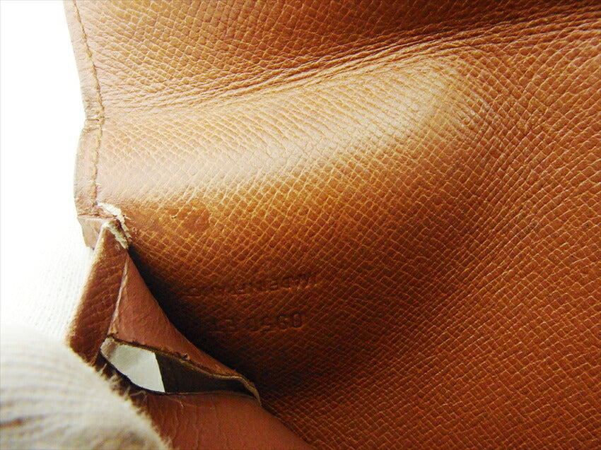 LOUIS VUITTON Bill Compartment M62223 Brown beige Porto Sequier Double