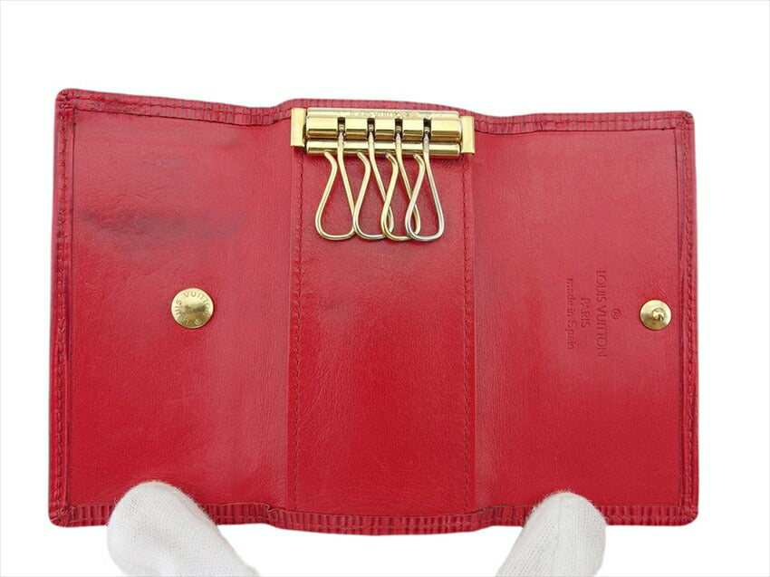 LOUIS VUITTON Key case Key holder M63827 Castilian red Multicles4
