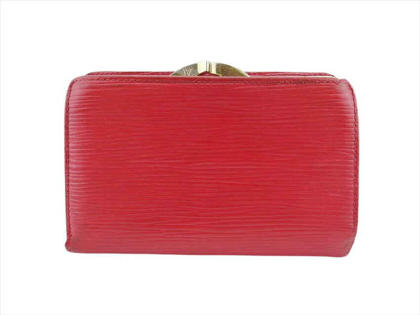LOUIS VUITTON Bifold Wallet M63247 Castilian red Portonevie Vienova