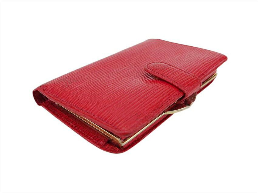 LOUIS VUITTON Bifold Wallet M63247 Castilian red Portonevie Vienova