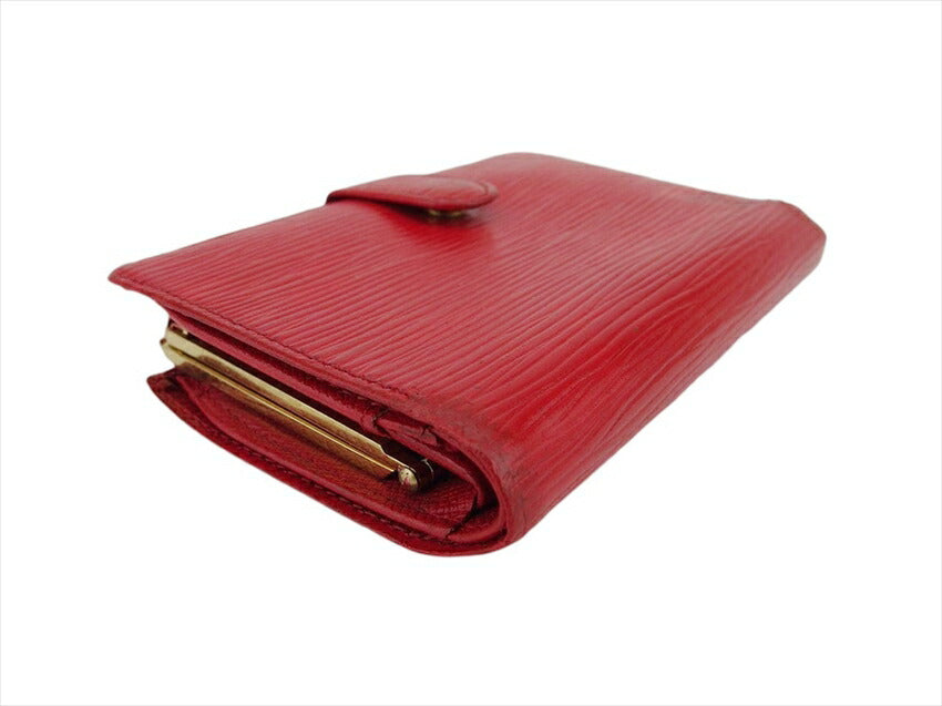 LOUIS VUITTON Bifold Wallet M63247 Castilian red Portonevie Vienova
