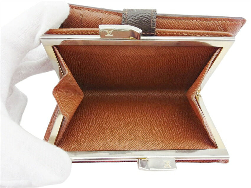 LOUIS VUITTON Bifold Wallet M61663 Brown Portonevie Vienova
