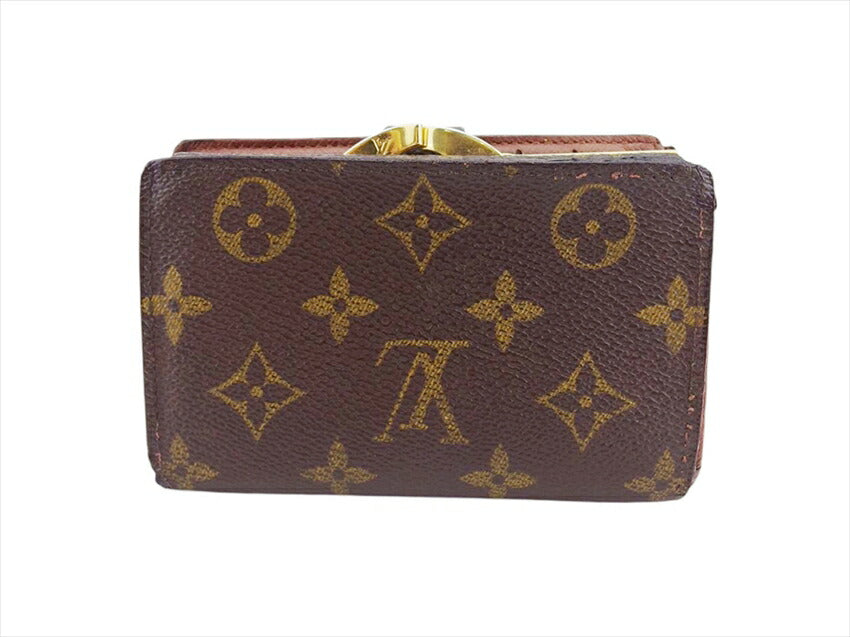 LOUIS VUITTON Bifold Wallet M61663 Brown Portonevie Vienova