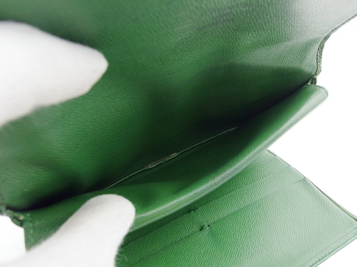 LOUIS VUITTON Long Wallet Purse green Epi