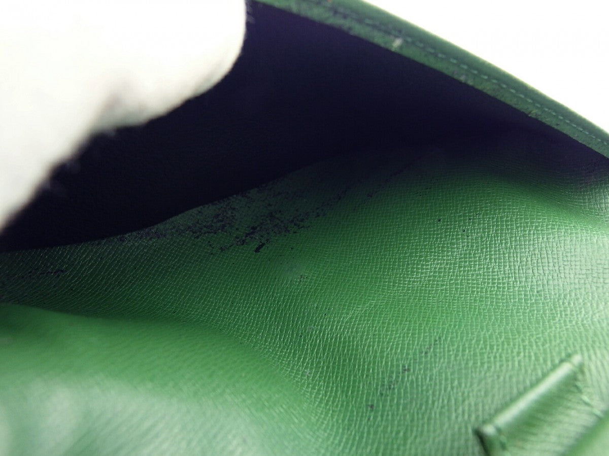 LOUIS VUITTON Long Wallet Purse green Epi