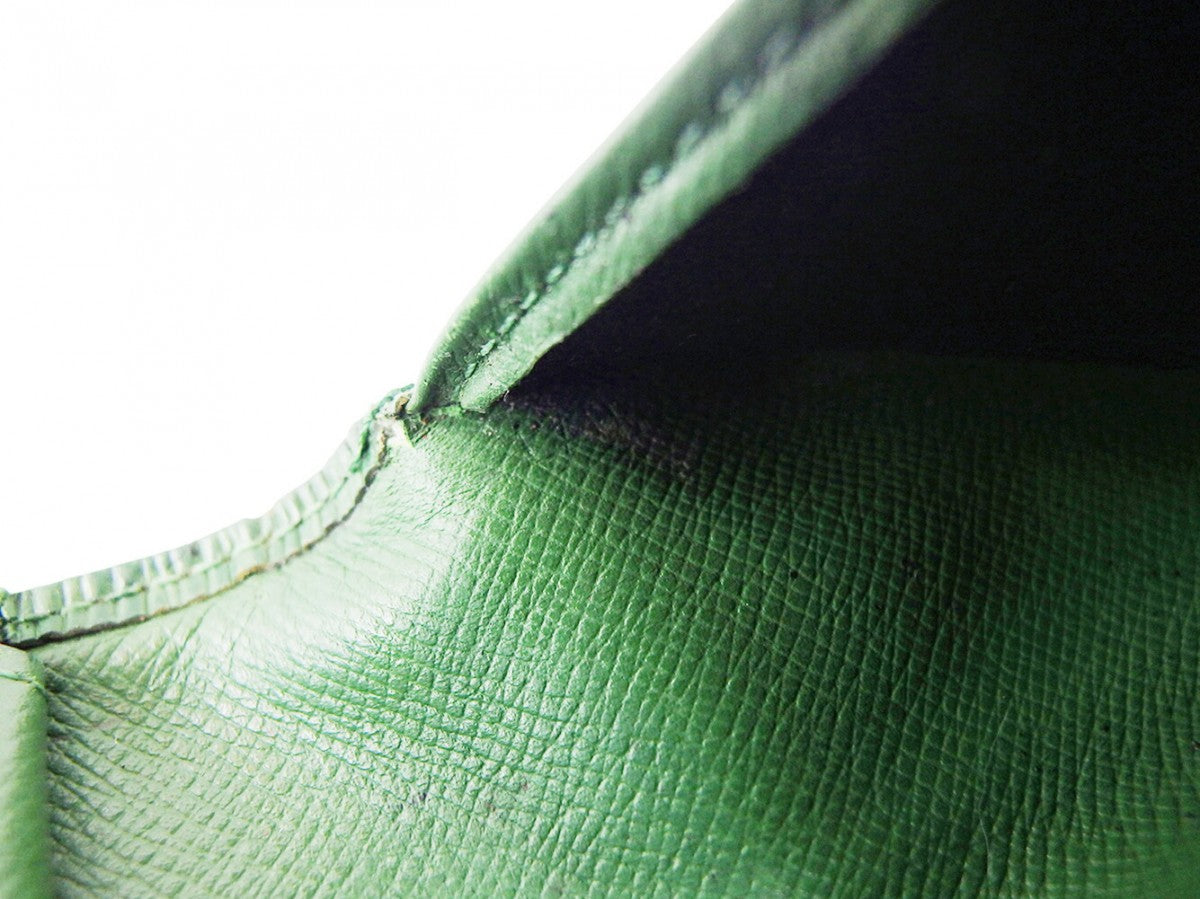 LOUIS VUITTON Long Wallet Purse green Epi