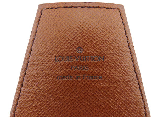 LOUIS VUITTON Cigarette case Brown x beige