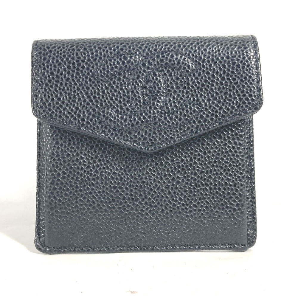 CHANEL Coin case A13233 Caviar skin black CC COCO Mark