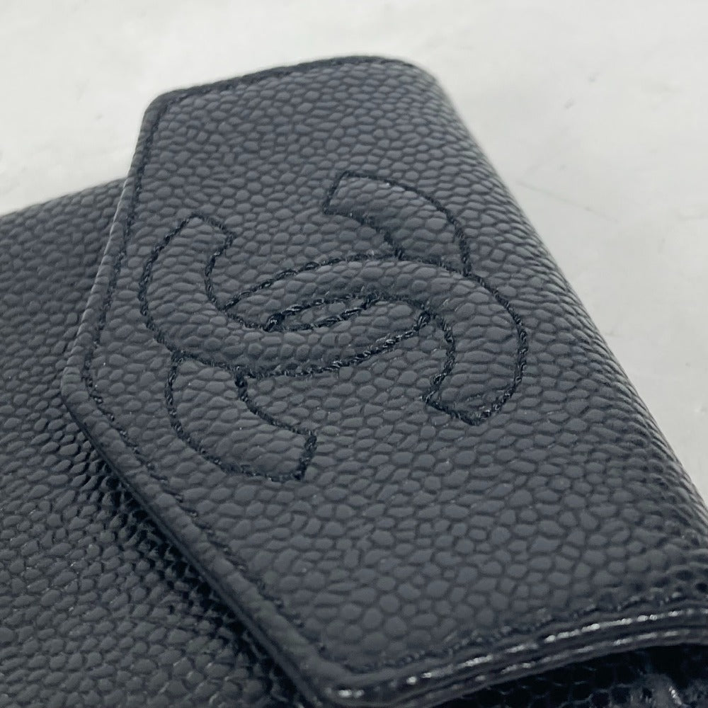 CHANEL Coin case A13233 Caviar skin black CC COCO Mark
