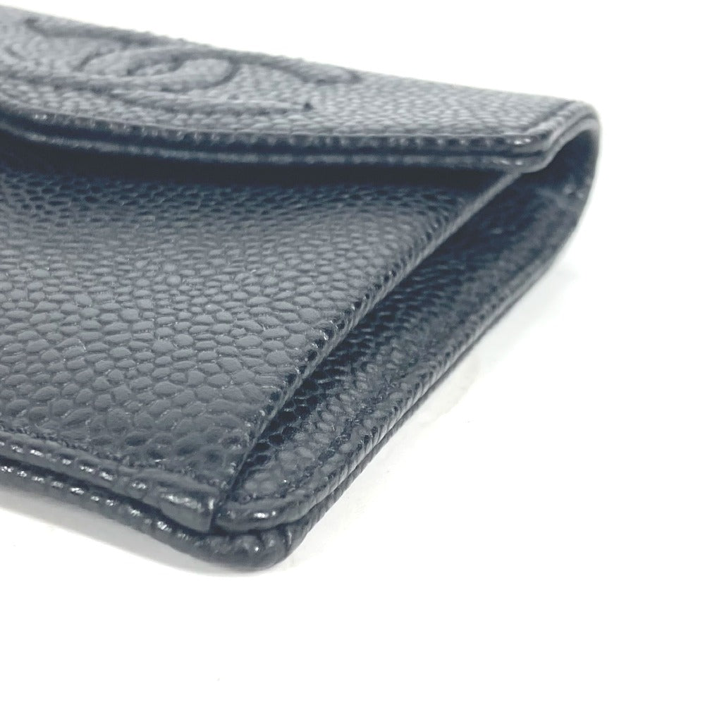CHANEL Coin case A13233 Caviar skin black CC COCO Mark