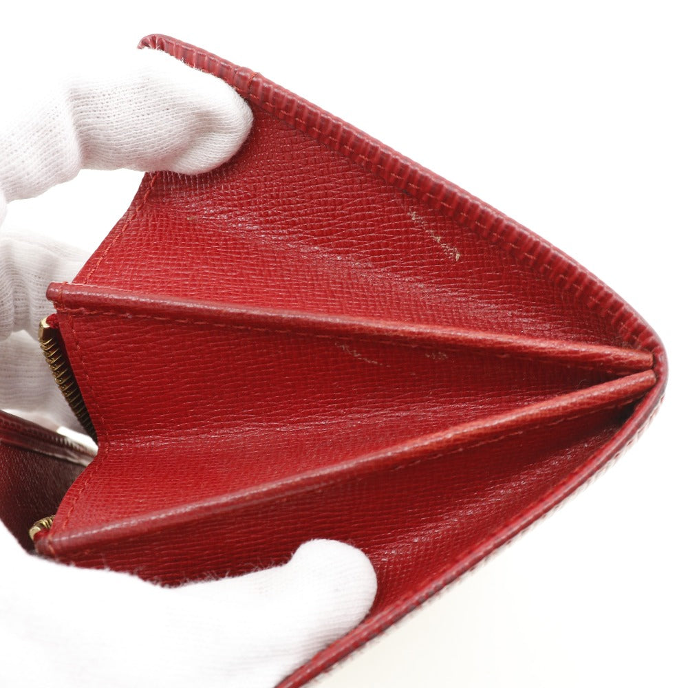 LOUIS VUITTON Long Wallet Purse M6359E Epi Leather Red Portefeuille Sarah