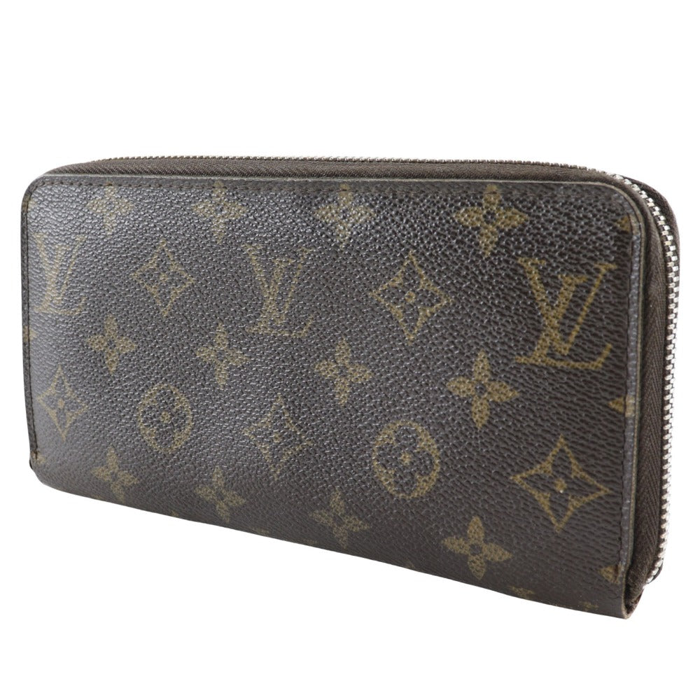 LOUIS VUITTON Long Wallet Purse M42616 Monogram canvas Brown Zippy wallet