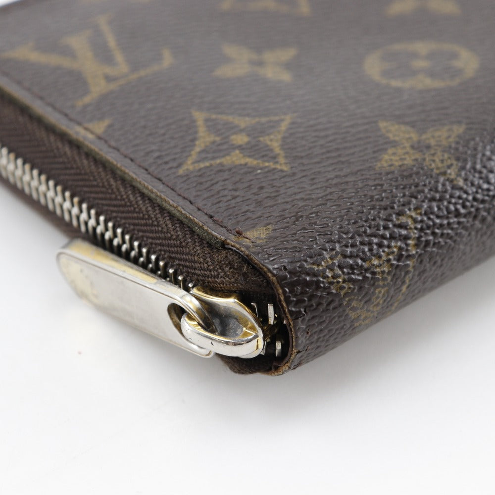 LOUIS VUITTON Long Wallet Purse M42616 Monogram canvas Brown Zippy wallet