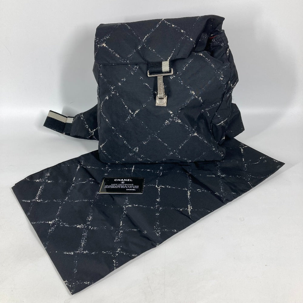 CHANEL Backpack Nylon black Old travel line