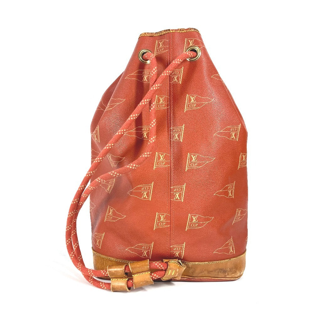 LOUIS VUITTON Shoulder Bag M80026 Leather / canvas Orange Louis Vuitton Cup 95 LVCUP Saint Tropez