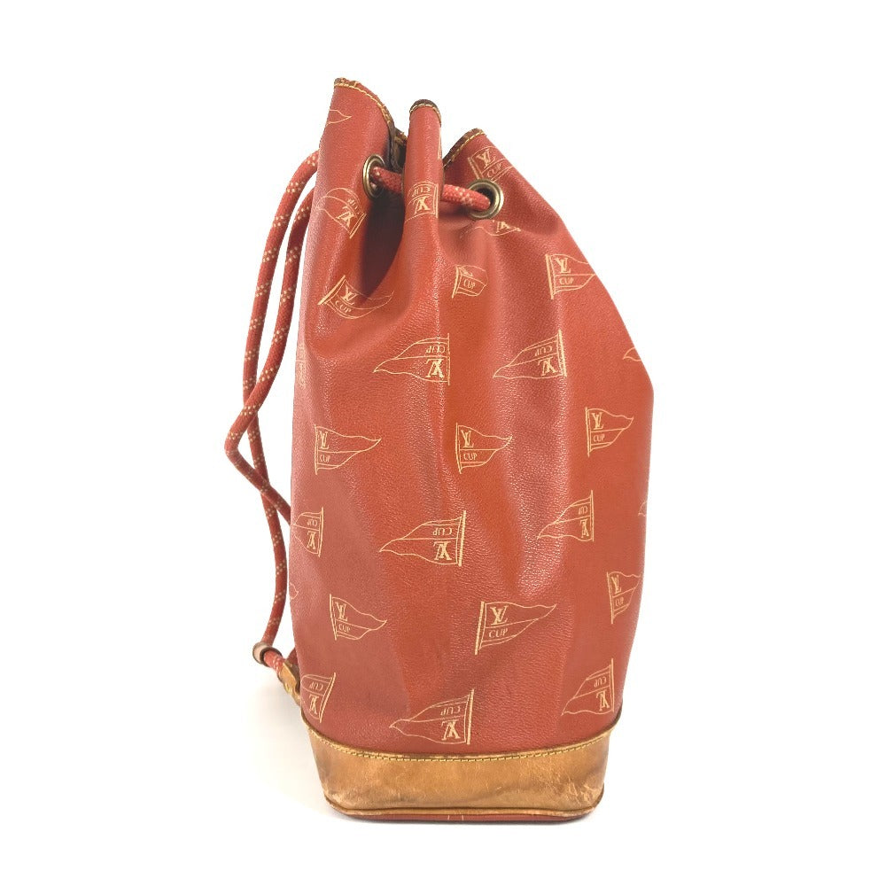 LOUIS VUITTON Shoulder Bag M80026 Leather / canvas Orange Louis Vuitton Cup 95 LVCUP Saint Tropez