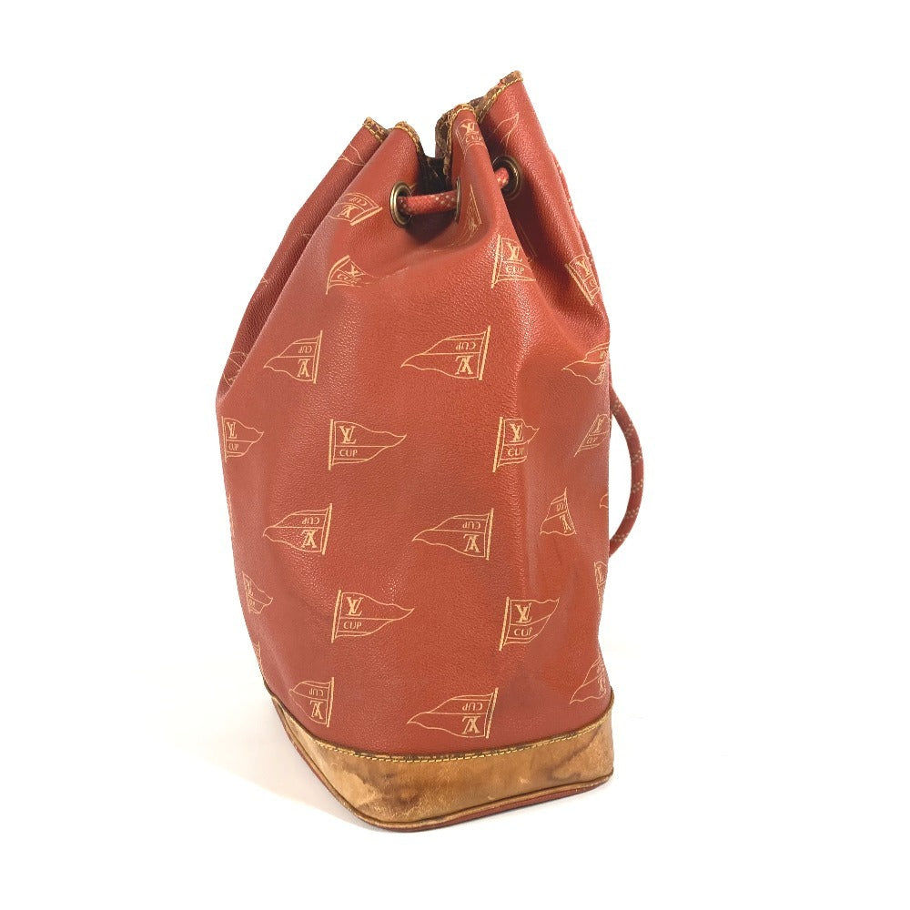 LOUIS VUITTON Shoulder Bag M80026 Leather / canvas Orange Louis Vuitton Cup 95 LVCUP Saint Tropez