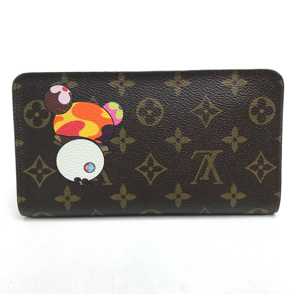 LOUIS VUITTON Long Wallet Purse M61729 Monogram canvas Brown Takashi Murakami Monogram panda Porto Monezup Women Used Authentic