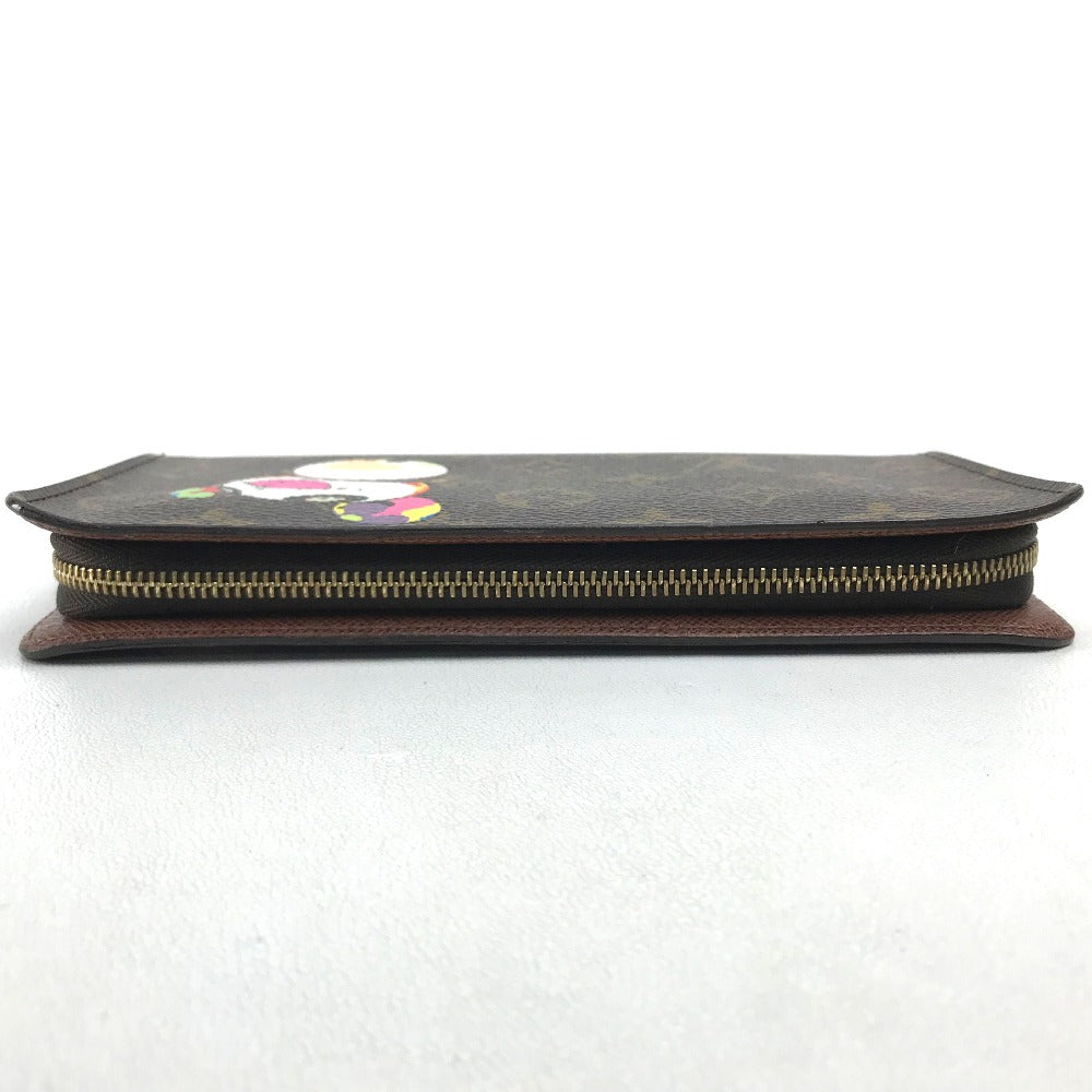 LOUIS VUITTON Long Wallet Purse M61729 Monogram canvas Brown Takashi Murakami Monogram panda Porto Monezup Women Used Authentic