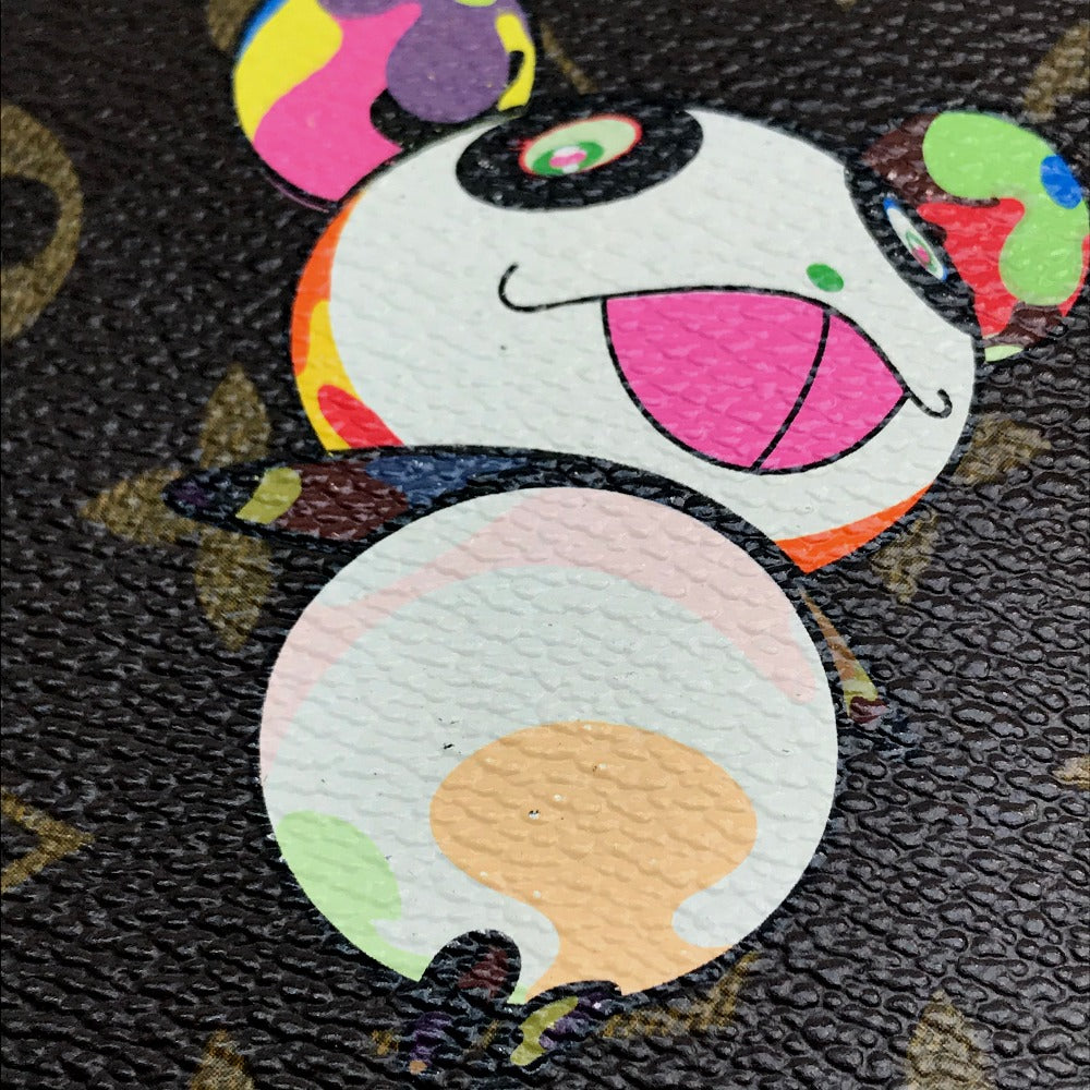 LOUIS VUITTON Long Wallet Purse M61729 Monogram canvas Brown Takashi Murakami Monogram panda Porto Monezup Women Used Authentic