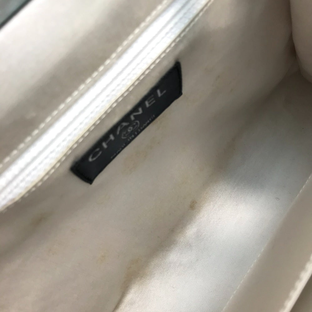 CHANEL Handbag canvas Blue x red CC COCO Mark logo Square Pattern