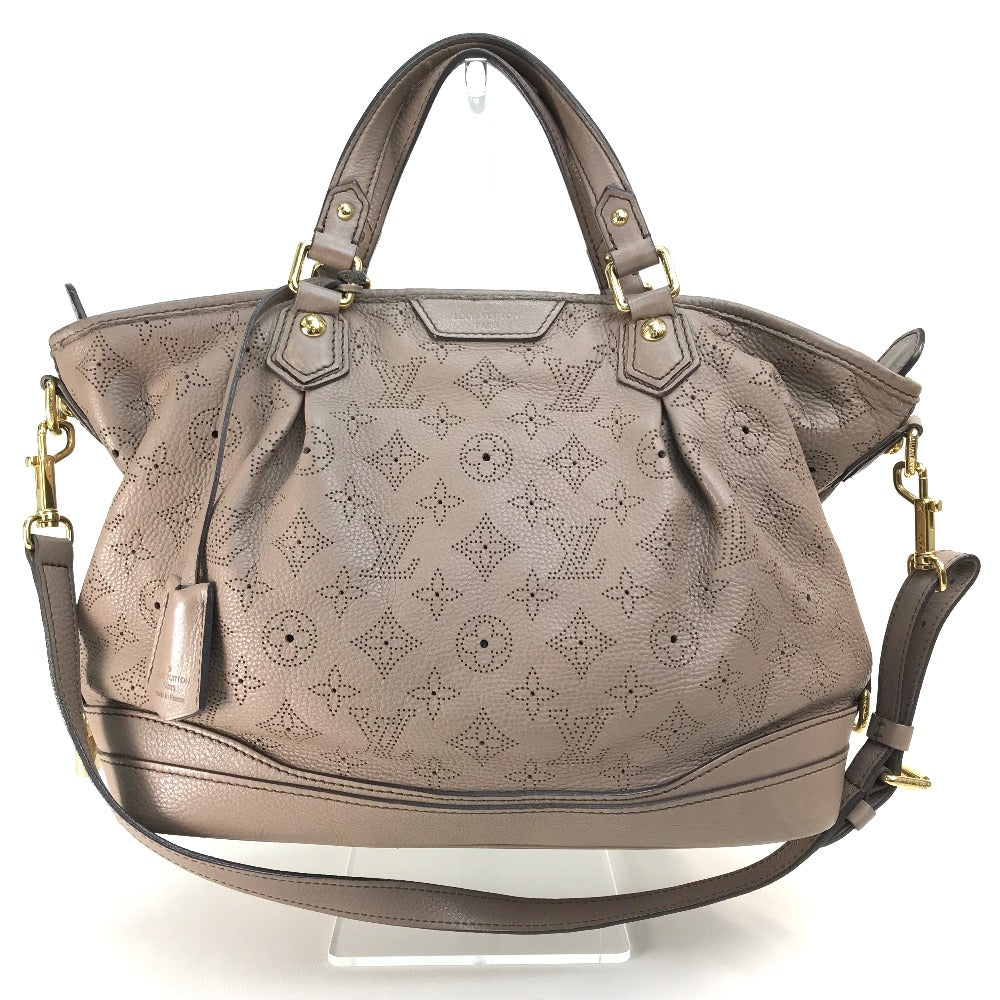 LOUIS VUITTON Handbag M93175 monogram mahina leather beige Monogram Mahina Stella PM Women Used Authentic