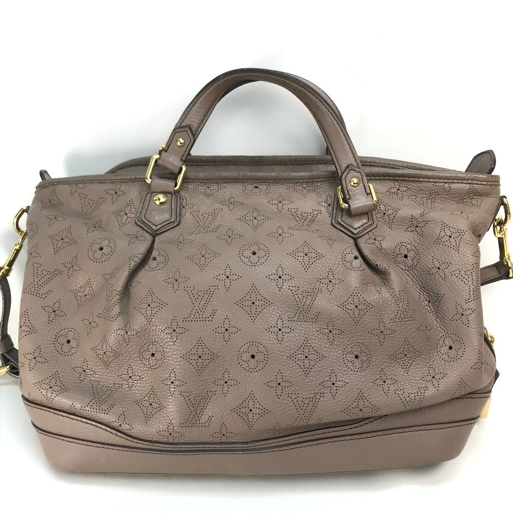 LOUIS VUITTON Handbag M93175 monogram mahina leather beige Monogram Mahina Stella PM Women Used Authentic