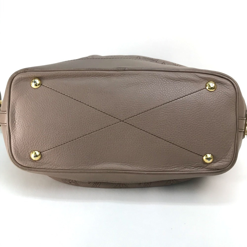 LOUIS VUITTON Handbag M93175 monogram mahina leather beige Monogram Mahina Stella PM Women Used Authentic