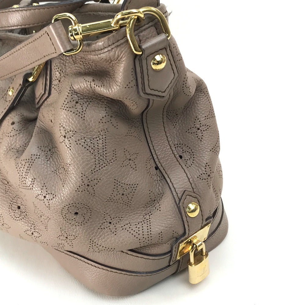 LOUIS VUITTON Handbag M93175 monogram mahina leather beige Monogram Mahina Stella PM Women Used Authentic
