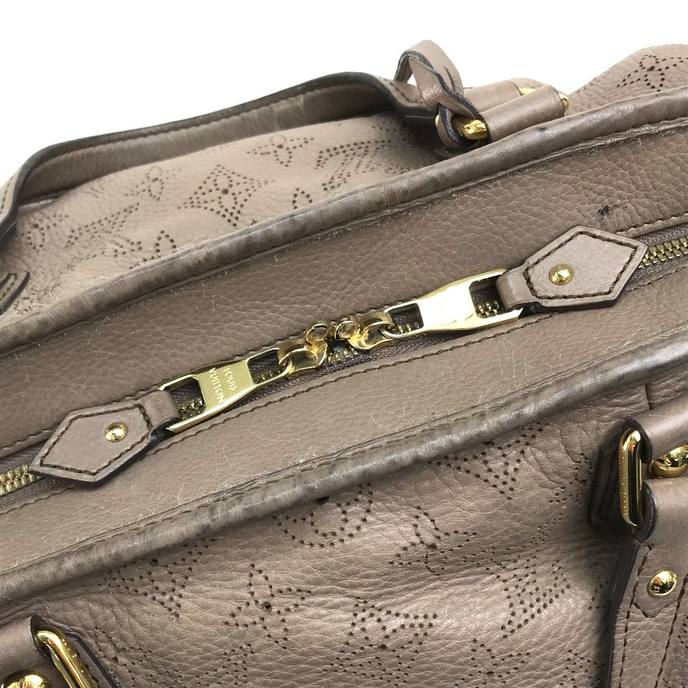 LOUIS VUITTON Handbag M93175 monogram mahina leather beige Monogram Mahina Stella PM Women Used Authentic