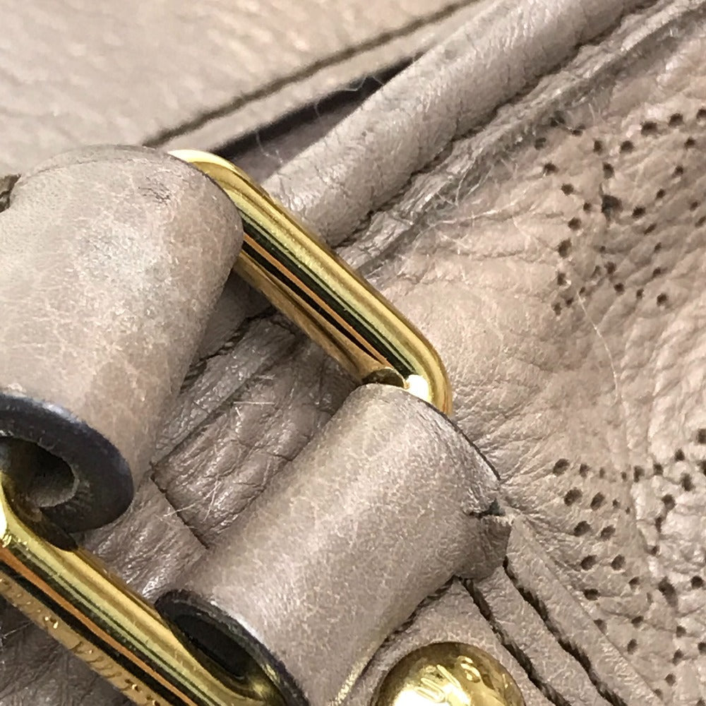 LOUIS VUITTON Handbag M93175 monogram mahina leather beige Monogram Mahina Stella PM Women Used Authentic
