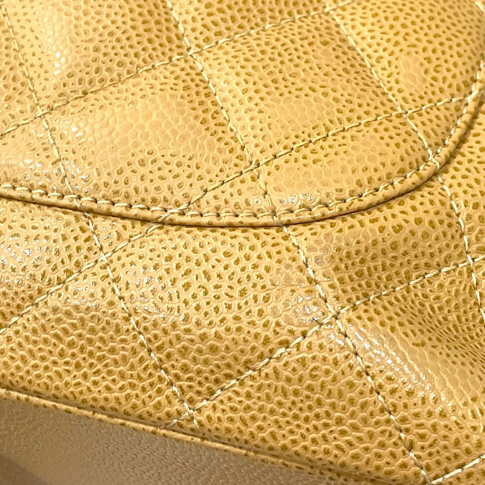 CHANEL Tote Bag A50995 Caviar skin beige CC COCO Mark Matrasse