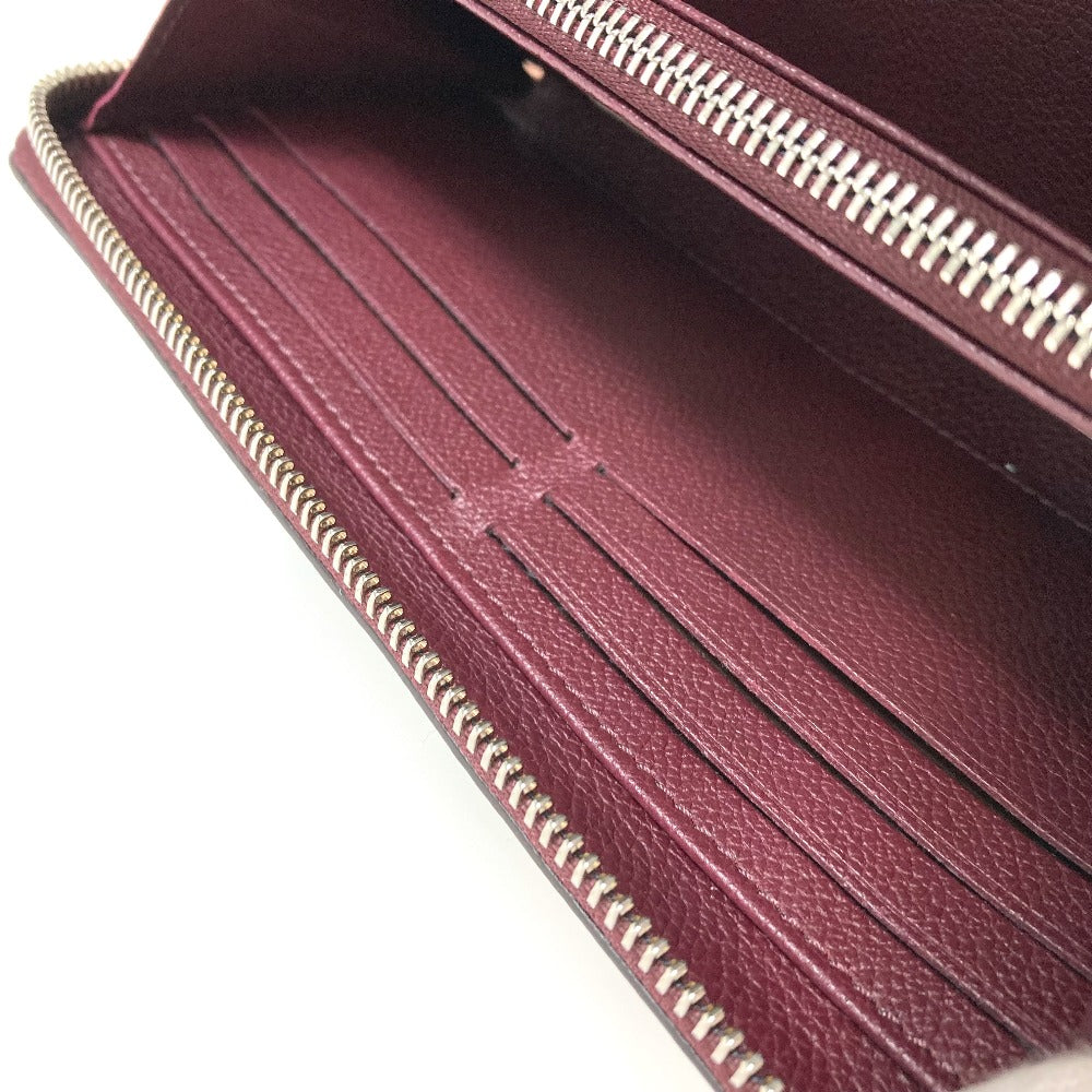 LOUIS VUITTON Long Wallet Purse M67540 leather Orange beige type Zippy Rock Me