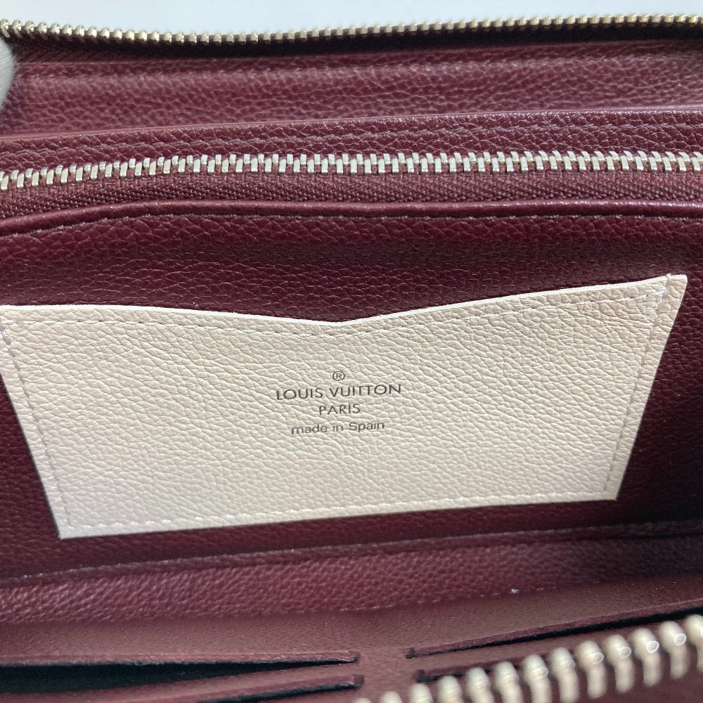 LOUIS VUITTON Long Wallet Purse M67540 leather Orange beige type Zippy Rock Me